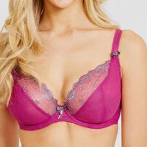 Elegant Pink Lace Bra